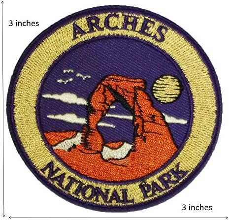 3 '' Arches National Park Bordado Hook and Loop Patch, Patch Funny Meme, Tactical Backpack DIY