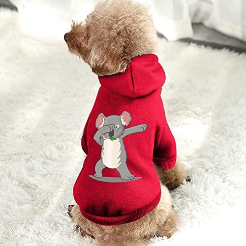 Engraçado Koala Dance Fashion Capuzes de animais de estimação macios e macios roupas de cachorro, suéter de estimação durável com chapéu