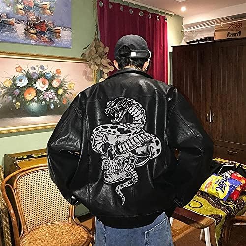 Novo Big Punk Snake Skull Patch Iron em manchas bordadas para roupas de moto listras em roupas Apliques de volta Celhante Grande Crachá