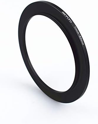 Anel de metal de 77 mm-82mm/anel de intensificação de 77 a 82 mm para filtros, feitos de CNC usinado com acabamento eletroplacado preto fosco, compatível com todas as lentes de câmera de 77 mm e acessórios de 82 mm