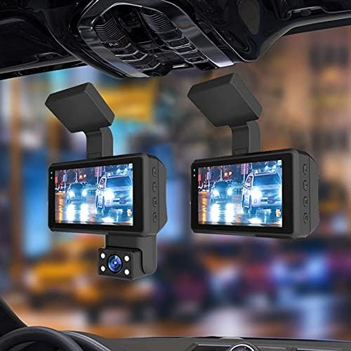 DASH CAM 1080P FHD DVR Carrocrendo Câmera de Painel de tela IPS de 3,0 polegadas IPS, 170 ° de largura, sensor G, monitor de estacionamento,