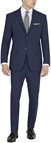 Dkny Mens Modern Fit High Performance Suit separa as calças de vestido, sólido marinho, 30w x 32l US