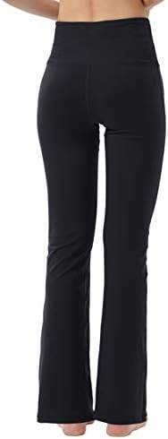 Calça de ioga de bootcut keolorn para mulheres calças de treino de cintura alta para mulheres controle de barriga calças calças de trabalho