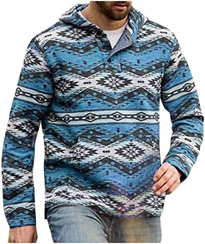 Jaquetas astecas para homens, moletons nacionais de mole de grandes dimensões casuais suéteres e pulôveres