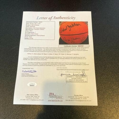 Kareem Abdul -Jabbar George Mikan NBA HOF Garários assinou basquete com JSA CoA - Basquete autografado