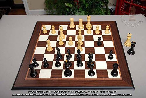 The House of Staunton - O conjunto de xadrez Zagreb '59 - apenas peças - 2,875 King - Boxwood ebonized