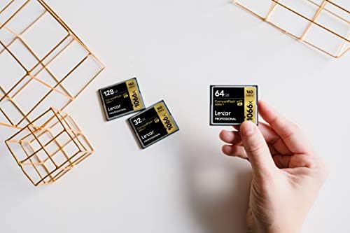 LEXAR PROFISSIONAL 1066X 64GB COMPACTFLASH CARD, até 160 MB/S, para fotógrafo profissional, videógrafo, entusiasta
