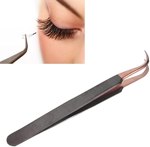 Tweezers Extensão de cílios Eyelash Volume de aço inoxidável Volume de aço inoxidável Tweezers de extensão de cílios falsos