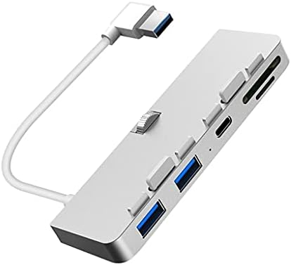 ZSEDP Multifuncional Splitter USB ， LEVILO DE ALUMINA USB 3.0 Adaptador de hub Splitter com leitor de cartão SD/TF