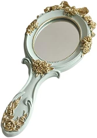 n/um estilo europeu Vintage Roses portáteis espelhos Mulheres Meninas Meninas Oval Vanidade Maquia