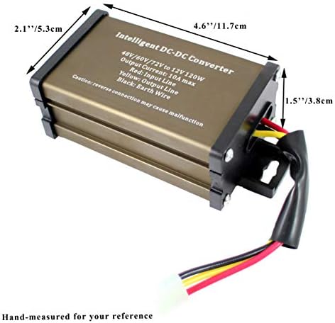 Pro Chaser DC-DC 72V 60V 48V Volt Volt a 12V Regulador de redutor de tensão de 12V 180W 15A para Scooters & Bicycles Golf Cart