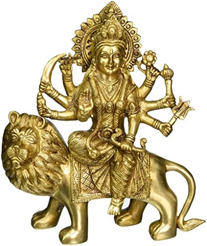 Deusa Durga - escultura de latão