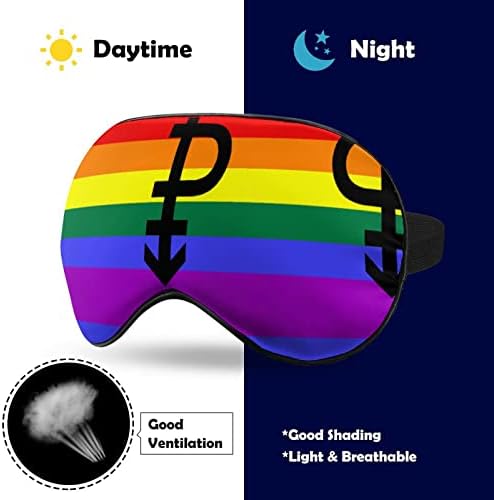 Pansexual_flag máscara de olho macio tampa de máscara de sombreamento eficaz conforto máscara de sono com cinta ajustável