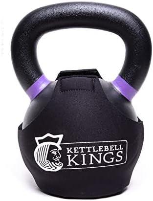 Específico para produtos Kettlebell Kings - Powder Coat Kettlebell Wrap - Capa de Kettlebell protetor de piso com manga de neoprene de 3 mm para ginásio ou proteção de chaltela de fitness home