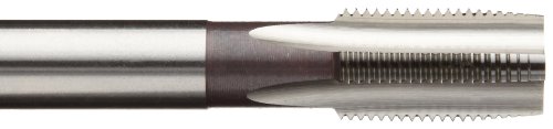 Dormer E513 Torneira de flauta reta de aço de alta velocidade, acabamento não revestido, haste redonda com extremidade quadrada, chanfro de fundo, m3-0.35 Tamanho da linha