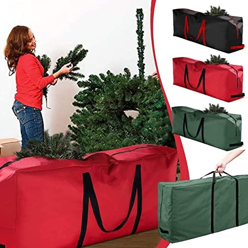 Lxosff Premium grande bolsa de armazenamento de árvore de Natal - Cabos de até 9 pés de altura de árvores artificiais de