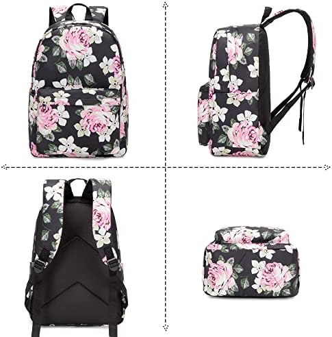 Mochila da Escola Floral de Yusudan para meninas para meninas, bolsas para adolescentes Bookbags Ladies Laptop Mackpacks
