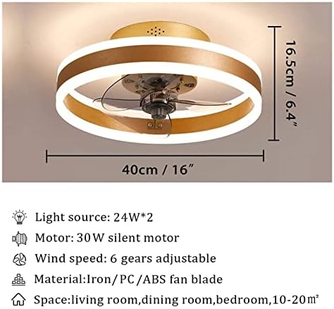 Candelador de ventilador doméstico com controle remoto reversível de 6 velocidades de teto de 6 velocidades com luz de teto silencioso