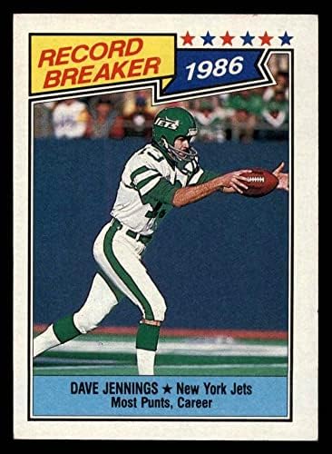 1987 Topps 3 Record Breaker Dave Jennings NM/MT St.Lawrence