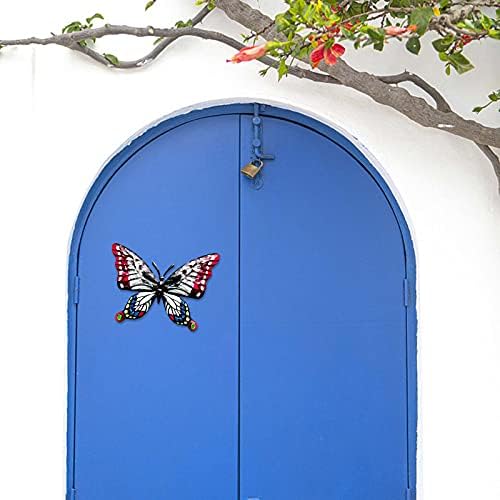 Decoração de parede de borboleta de metal a granel decoração de ferro artesanal decoração pendurada decoração de borboleta