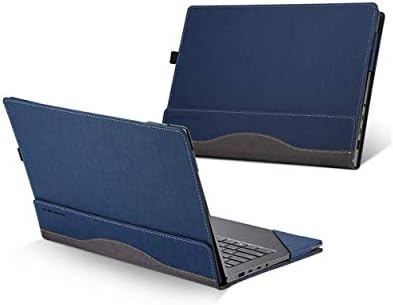 Capa de caixa de mel para inveja HP ​​13 AQ/AG/AR/AH/AD Série de 13,3 polegadas, Caso Hard Leather Folio PU para Lenovo Yoga 730 13 polegadas Laptop da série, azul, azul