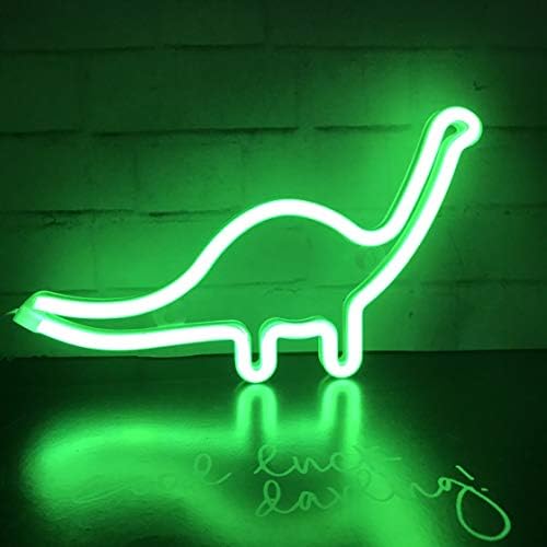 Nordstylee Neon Dinosaur Light Signs, LED Dinosaur Night Lights Decor Lights para presente infantil, parede, festa de aniversário,