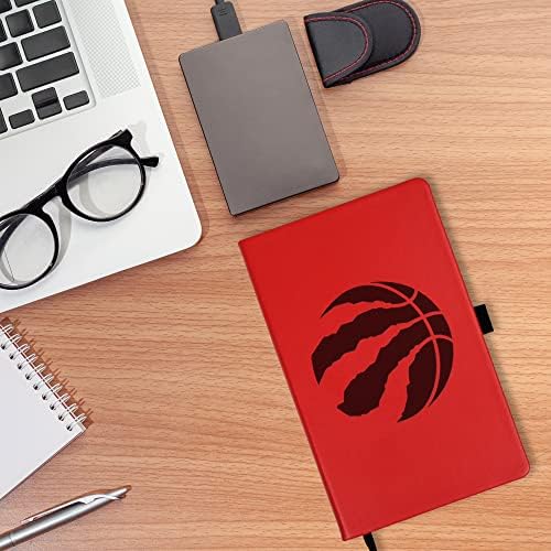 NBA TORONTO Raptors a laser gravado no bloco de notas, 5,25 x 8,25 polegadas