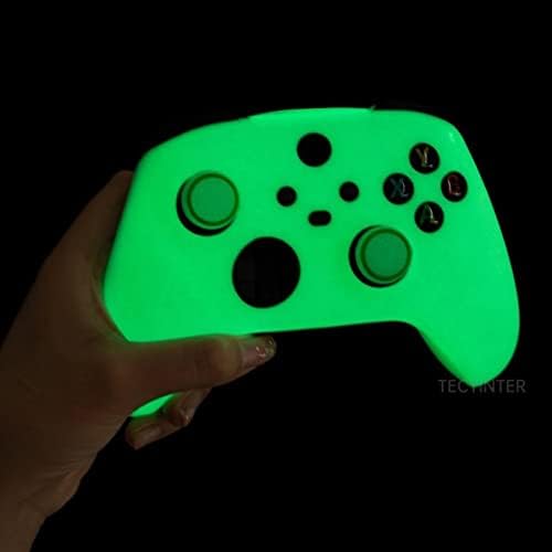 Capa de case de silicone para as garras do controlador S/X Xbox, brilho luminoso na noite escura para o Microsoft Xbox X/S Video Game