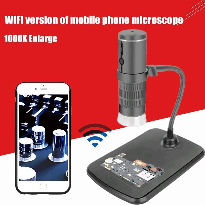 TFIIEXFL 1000X Microscópio digital 1080p Microscópio de alta definição Vídeo da câmera do telefone inteligente para a exibição de slides de soldagem por PCB etc.
