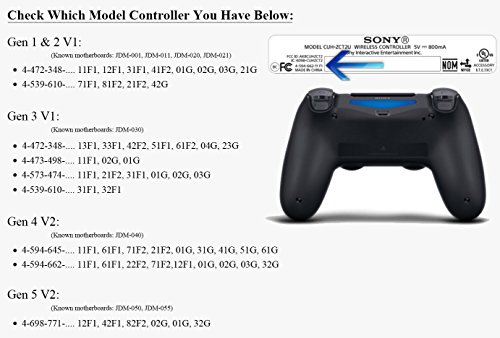 Modfreakz® Button Set Dpad Compartilhe Chrome Orange para PS4 Gen 1,2 V1 Controller