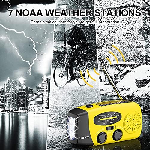 Esky Emergency Weather Radio e saco de dormir de emergência