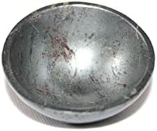 Jet Natural Authnetic Moss AGate Bowl 2 Gemstone A+ Livrando de cristal esculpido à mão Terapia de cristal. A imagem