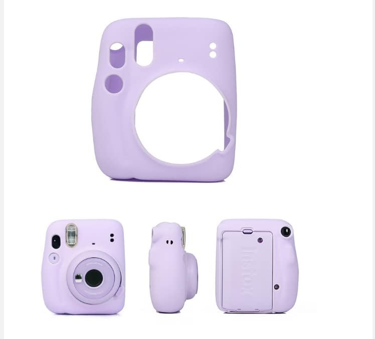 Muziri Kinokoo Mini 11 Caso de proteção compatível com Fuji Instax Mini 11 Câmera instantânea - Câmera de silicone