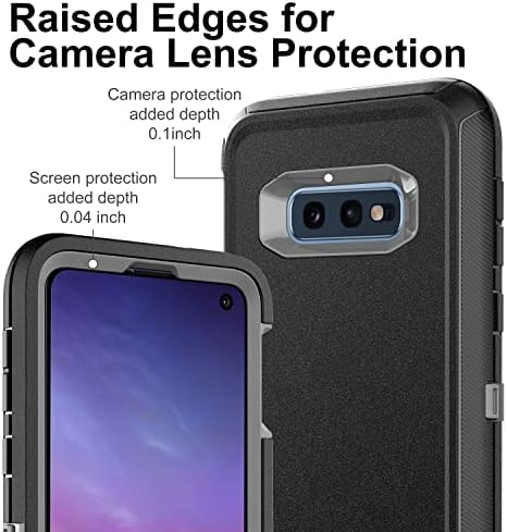 Caso Hong-Amy para Galaxy S10e, Case Samsung Galaxy S10E com 2 PCS Filme à prova de nanoções de nano, 3 em 1 Caso de proteção