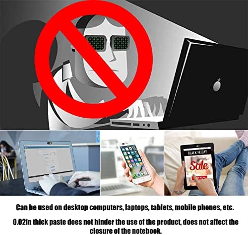 Anoys Laptop Webcam Capa 6 pacote, protetor de privacidade de câmera ultrafina, deslize para laptop/mac/macbook air/ipad/iMac/PC/Telefone,