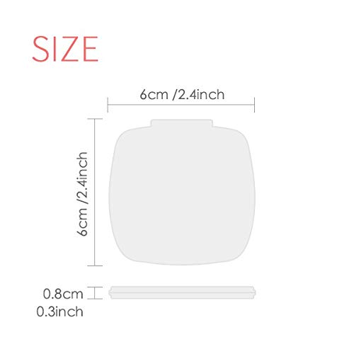 Interessante American Great Angric Image espelho portátil composição de bolso compacto vidro de dupla face