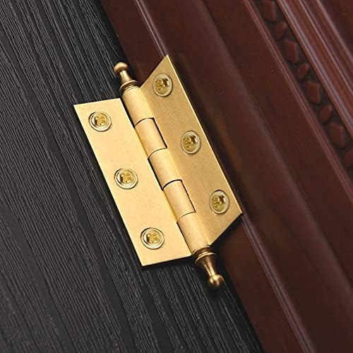 Genigw 5 PCs escovados de bronze armário decorativo da porta de bunda dobradiças de ouro