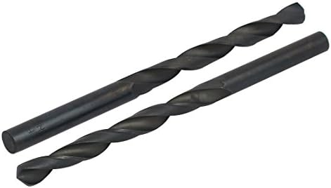 Aexit 6,8 mm DIA Tool Titular HSS Oxinitring 2 Fluto Frill Frill Frill Twist Drill Bit Black 2pcs Modelo: 45AS182QO693