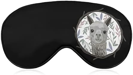Alpaca amiga adorável máscara de sono com tira ajustável tampa macia tampa de olhos vendados para a venda para viajar Relax