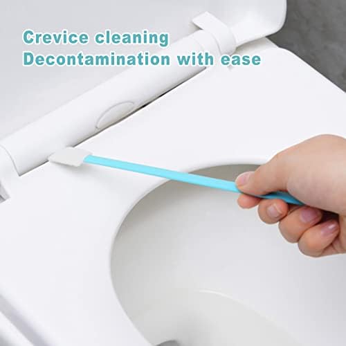 Escova de limpeza de fendas descartáveis, escova de escova de vaso sanitária descartável Detalhe profundo lavador para canto