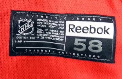O jogo do New York Rangers usou o Red Practice Jersey Reebok NHL 58 DP29926 - Jogo usado NHL Jerseys