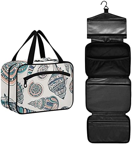 Venurnrn conchas saco de higiene pessoal para mulheres penduradas para gadgets de viagem para organizador de cosméticos