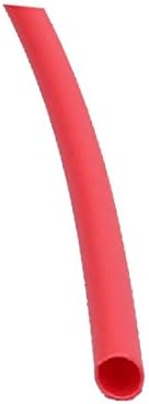 X-dree poliolefina calor encolhimento do cabo de tubo manga 5 metros de 5 metros de comprimento 1,5 mm DIA interno vermelho