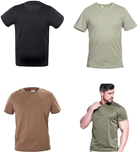 Camisas masculinas Rtrde roupas de treinamento militar e respirável de treinamento de camuflagem de camiseta de manga curta de