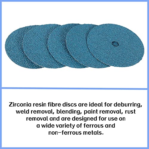 Waltyotur Zirconia Resina Reting e Landing Discs, 7 x 7/8, 24 discos de lixamento de resina de zircônia, usados ​​para moer, misturar, acabar e polir