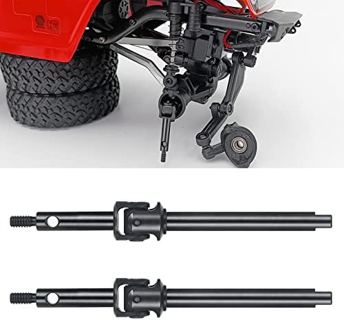 Morlordy 2pcs rc aço carbono eixo dianteiro Direcção CVD Conjunto para 1/24 RC CRAWLER CAR SCX24 Atualizações