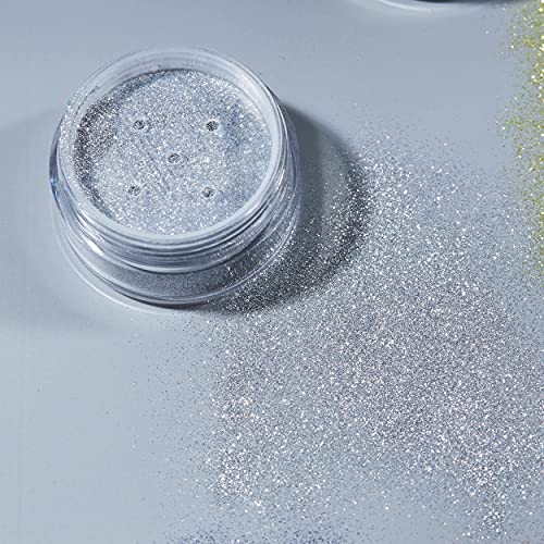 Pó de glitter ultrafino clássico por lua glitter - glitter cosmético para rosto, corpo, unhas, cabelos e lábios - 0,17oz