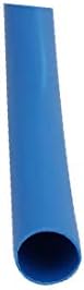 X-Dree 15m de comprimento de 3 mm DiA. Poliolefina Calor tubo encolhida azul para reparo de arame (Tubo Termorestringibile