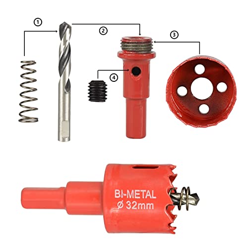 Broca de serra de orifício bit de broca de núcleo bi-metal para lubrificar perfuração Buraco de caça de caça de caça de caça