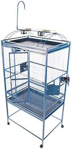 A&E Cage 8003223 Sandstone Play Top Bird Cage com espaçamento de 5/8 , 32 x 23 , azul